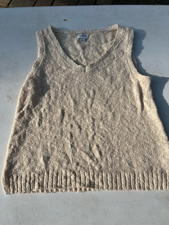 J. Crew Tops - J. Crew Neutral Textured V-Neck Knit Tank